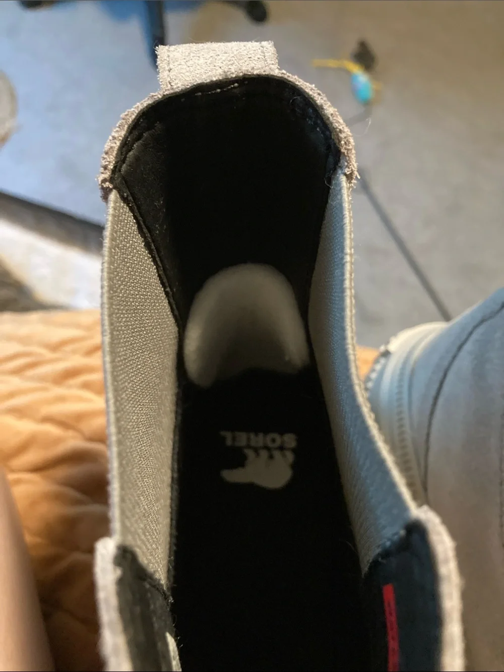 Sorel waterproof suede